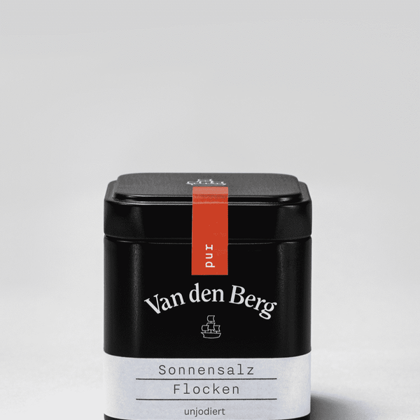 Sonnensalz Flocken, geflockt.