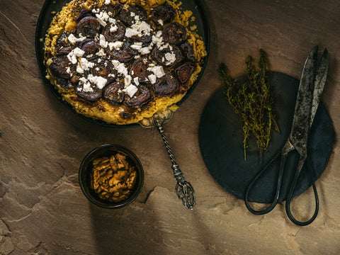 Tarte Tatin von roten Zwiebeln und Ziegenkäse -  van-den-berg-2