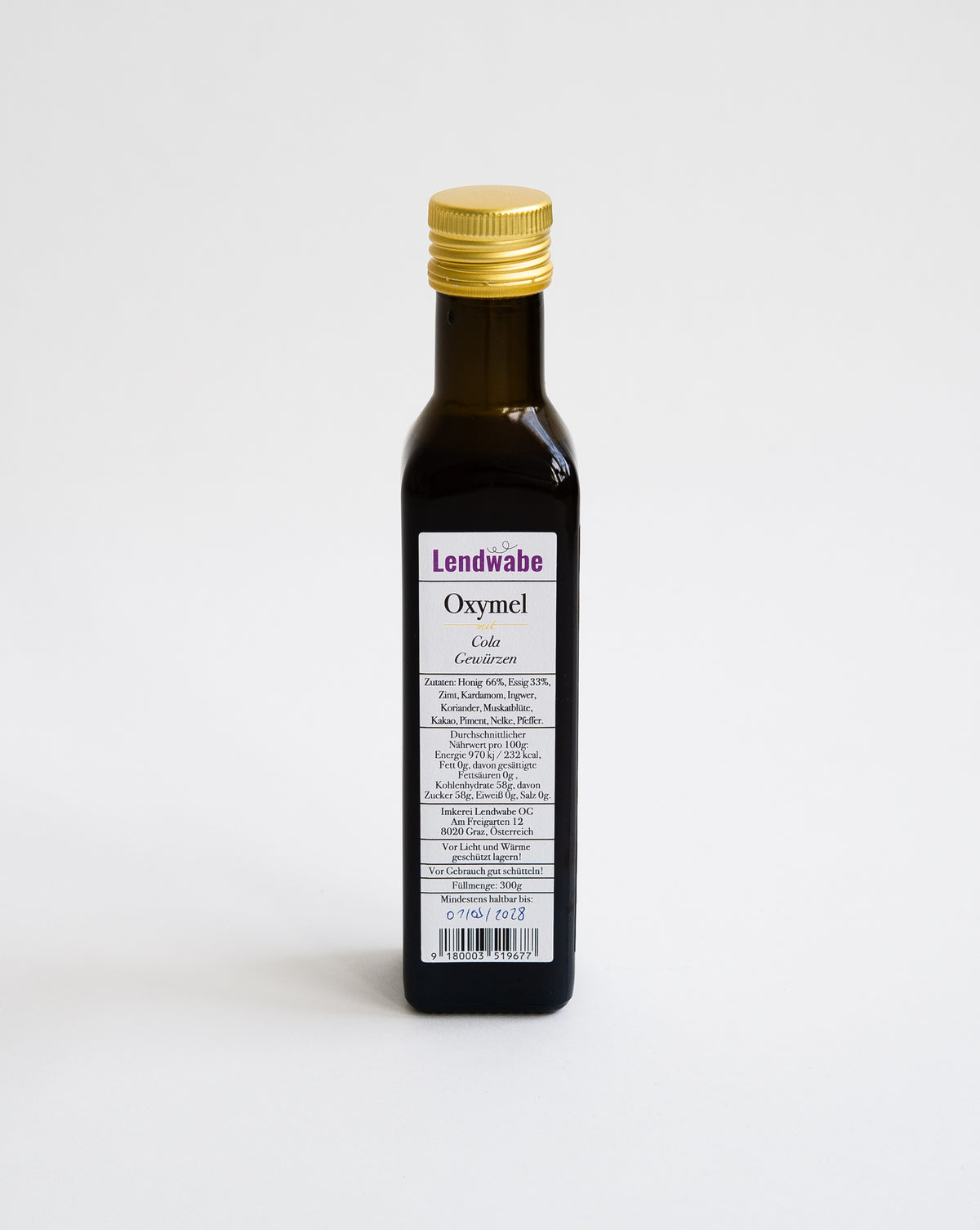 Beehave Oxymel, Cola Gewürzen