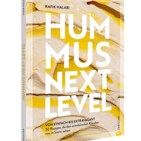 Cover des Kochbuchs Hummus: Next Level von Rafik Halabi mit 50 veganen Hummus-Rezepten