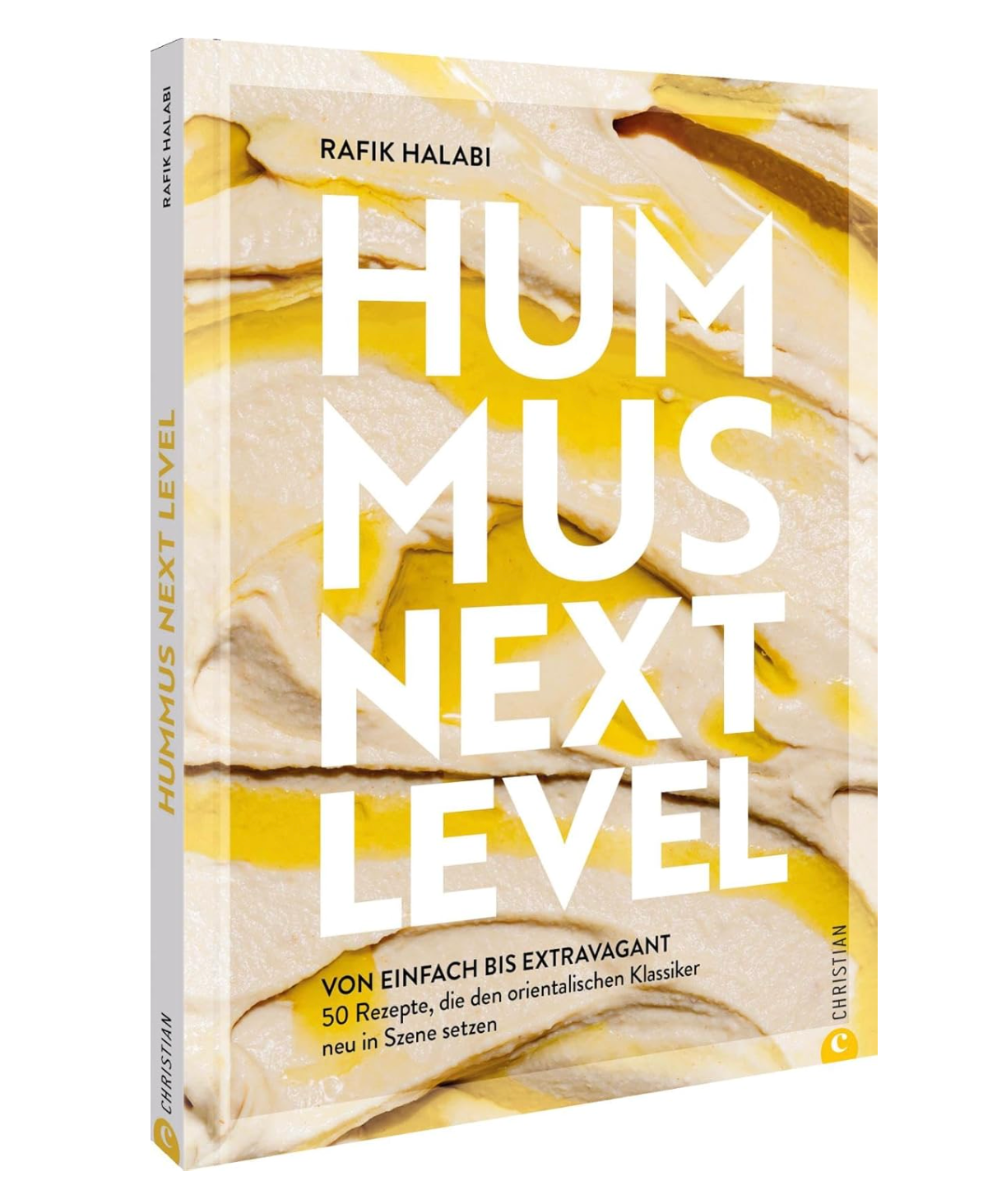 Cover des Kochbuchs Hummus: Next Level von Rafik Halabi mit 50 veganen Hummus-Rezepten