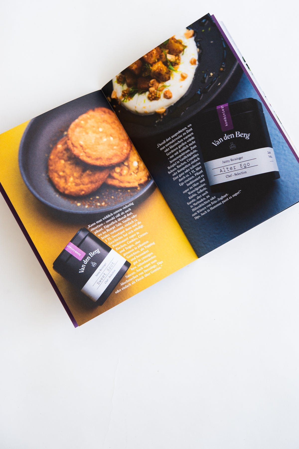 Rezeptübersicht mit neun Rezepten für Sweet Spot, Crunch Line und Alter Ego.