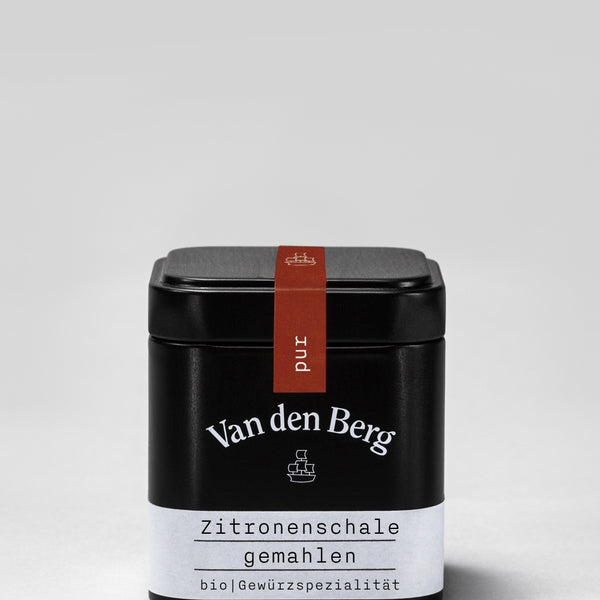Van den Berg BIO Zitronenschale Gemahlen pur Dose 155 ml
