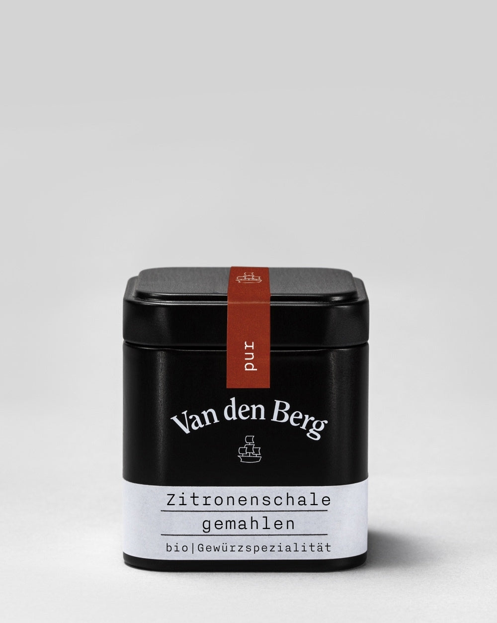 Van den Berg BIO Zitronenschale Gemahlen pur Dose 155 ml