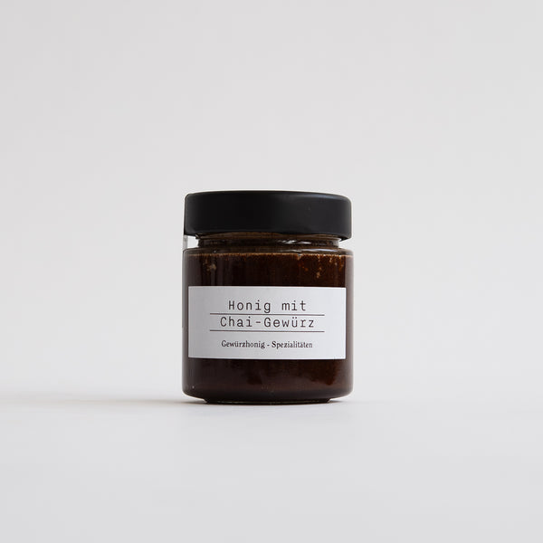 Chai Honig von Van den Berg – Glas Gewürzhonig mit Chai-Gewürzen für Chai Latte, Tee und Desserts
