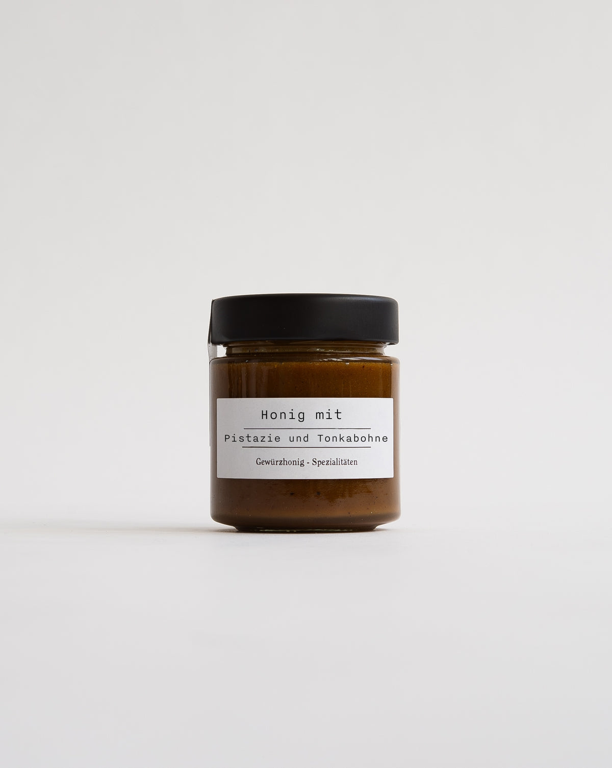Pistazie-Tonkabohne Honig von Van den Berg – aromatischer Dessert-Honig mit Pistazien- und Tonkabohnen-Note für Frühstück und Desserts