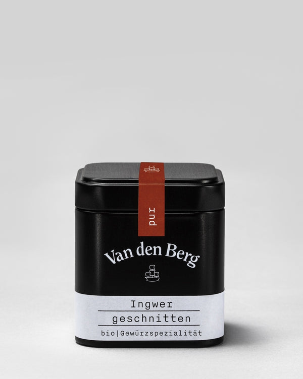 Van den Berg Ingwer Geschnitten pur Dose 155 ml