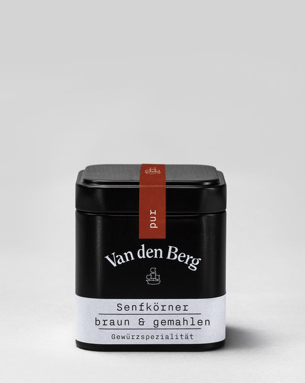 Van den Berg Senfkörner Braun Gemahlen pur Dose 155 ml