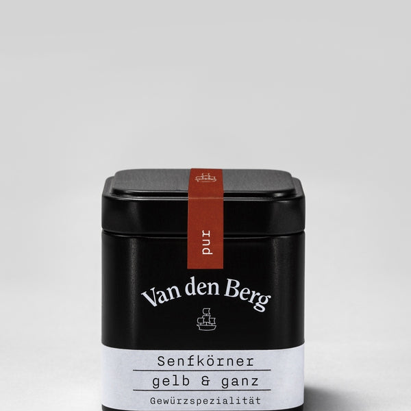 Van den Berg Senfkörner Gelb Ganz pur Dose 155 ml