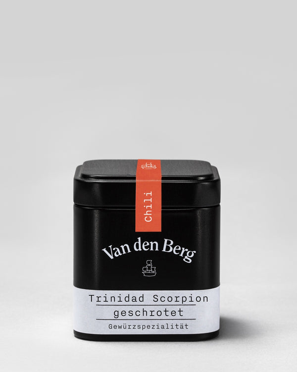 Van den Berg Trinidad Scorpion Chili Geschrotet Dose 155 ml