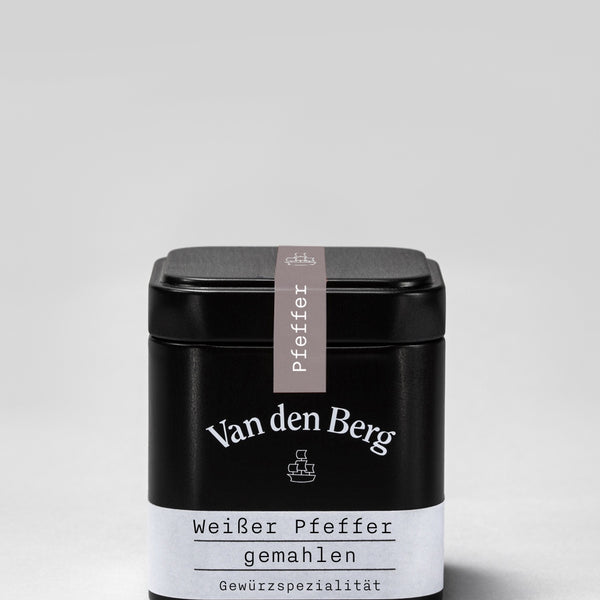 Van den Berg Weißer Pfeffer Gemahlen Dose 155 ml