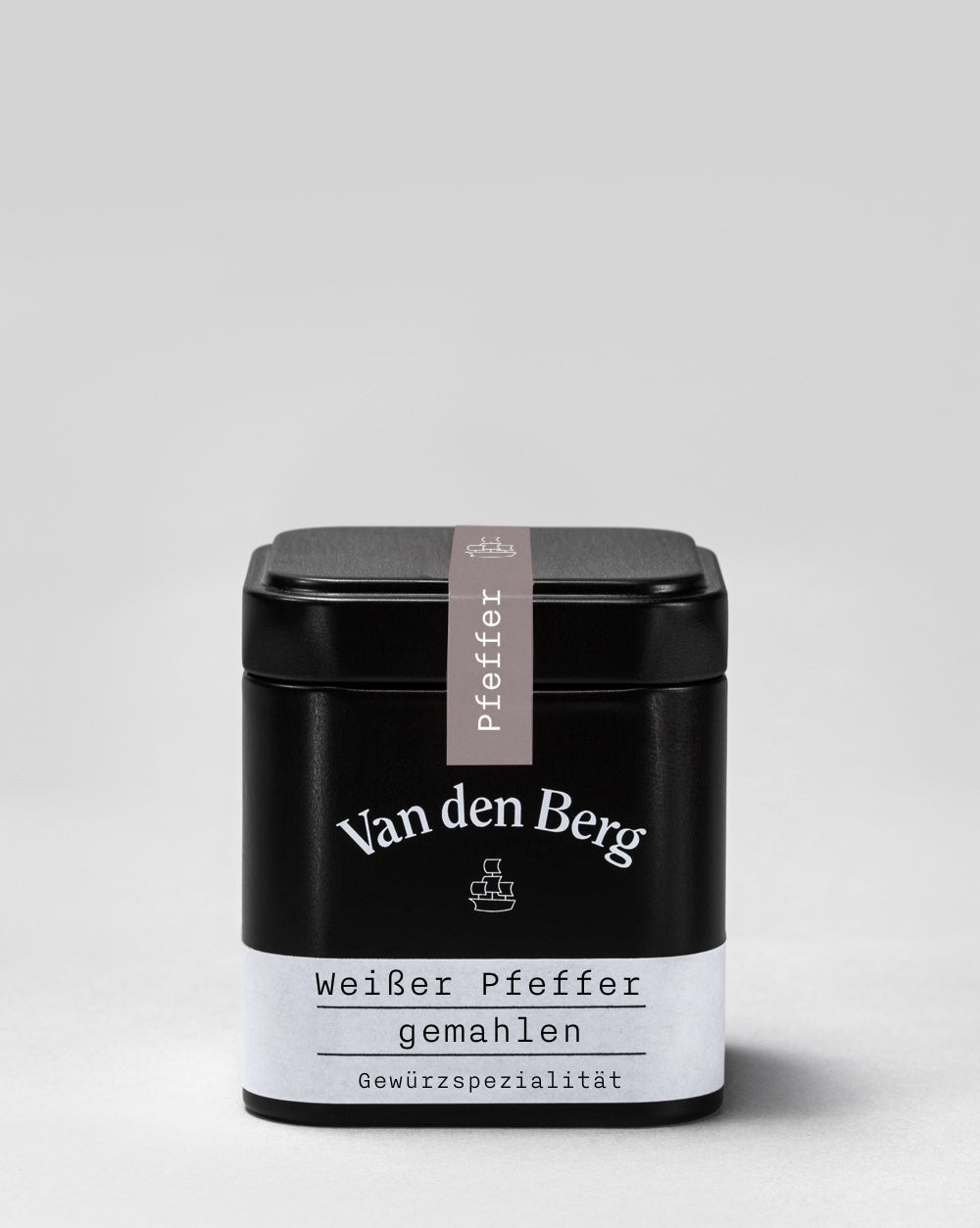 Van den Berg Weißer Pfeffer Gemahlen Dose 155 ml