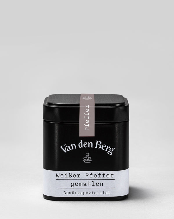 Van den Berg Weißer Pfeffer Gemahlen Dose 155 ml