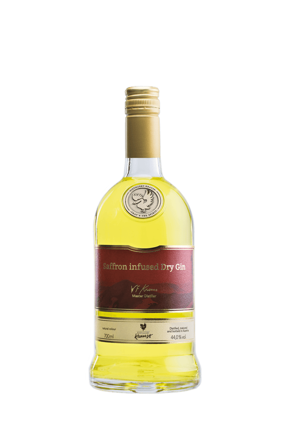 Saffron Infused Dry Gin.