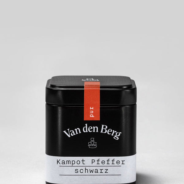 Schwarzer Kampot-Pfeffer.