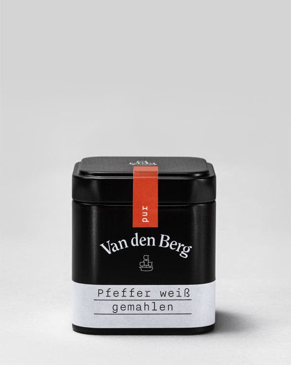 Pfeffer weiß, gemahlen.