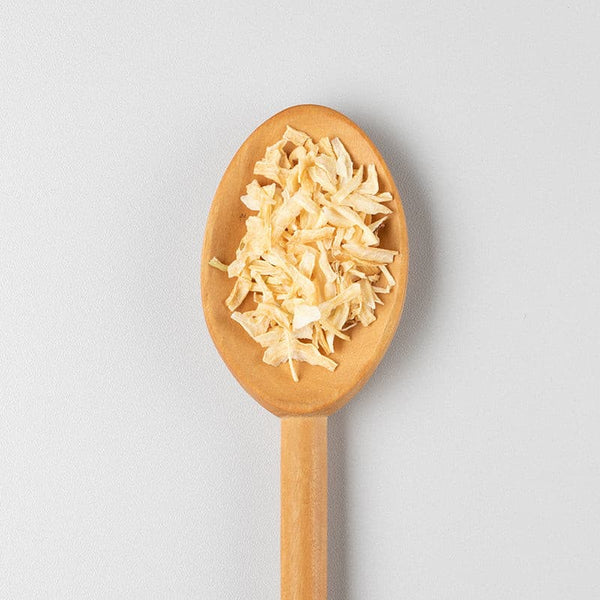 Zwiebel, geschnitten.